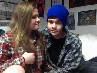 Bitchy livecam teen blows cock of her fucker and lets him fuck her tight cunt.