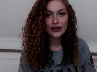 MyDirtyHobby - Young curly teen stretching her tight snatch