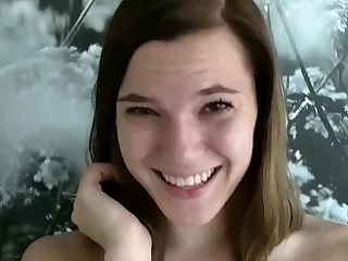 MyDirtyHobby - Gorgeous teen pokes on the kitchen table POV